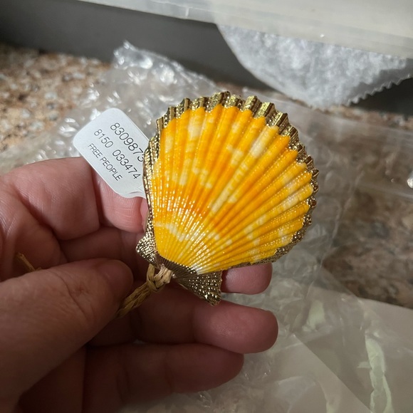 NWT Free People Semi-Precious Ring Set/Duo Gold Tone - Picture 11 of 14